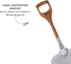 Boska Pizzaschep Barbecue - Kort Handvat - Stabiel - Aluminium - Eikenhout - BBQ Accessoires -Kook Verkoop 1200x1084