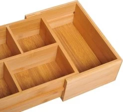 Verstelbare Lade Organizer - Voor Bestek/Keuken/Bureau/Make-Up/Accessoires – Uitschuifbare Lade Inzet Verdeler - Opbergbak Doos - Verstelbaar In 5 Of 7 Compartimenten - Duurzaam Bamboe Hout -Kook Verkoop 1200x1087 6