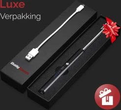 Dailygoods® Elektrische Aansteker - Plasma Aansteker - Oplaadbaar - Gift Set - Zwart -Kook Verkoop 1200x1094