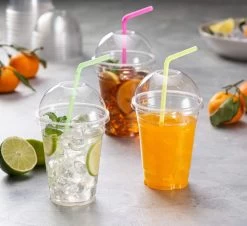 Smoothie Bekers - 100 Stuk(s) - 300 Ml - To Go - Incl Open Deksel - Transparant - Royal WM - Kerst Servies -Kook Verkoop 1200x1099 3