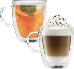 Dubbelwandige Glazen Met Oortje - Set Van 6 X 350 Ml - Thermoglazen - Glazen Voor Thee, Koffie, Latte Macchiato En Cappuccino -Kook Verkoop 1200x1114 6