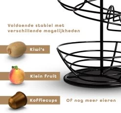 Eiermand – Eierrek – Eierhouder – Eieren – Zwart - Pasen - Tot 40 Eieren - 360° - BAULK® -Kook Verkoop 1200x1121 2