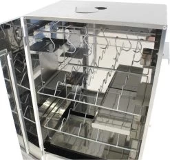 Kynast Exklusiv - Rookoven - Met 3 Etages - Metaal - Grijs -Kook Verkoop 1200x1129 3