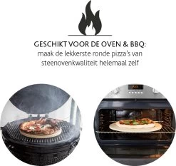 Boska Pizzasteen Deluxe - Voor Oven & BBQ - Knapperige Pizza's - Ø 29.5 Cm - BBQ Accessoires -Kook Verkoop 1200x1131 1