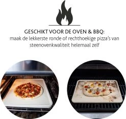 Boska Pizzasteen Deluxe Rechthoek - Voor De Oven - Knapperige Pizza's - 40x32 Cm - BBQ Accessoires -Kook Verkoop 1200x1131