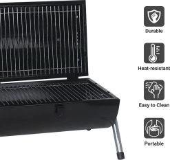 MaxxGarden BBQ - Houtskool Barbecue - Smoker Barbecue - Grilloppervlak (LxB) 38 X 52 Cm - Met Dubbel Grill Vlak - Zwart 17 MaxxGarden BBQ - Houtskool Barbecue - Smoker Barbecue - Grilloppervlak (LxB) 38 X 52 Cm - Met Dubbel Grill Vlak - Zwart -Kook Verkoop 1200x1132 1