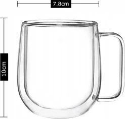 Dubbelwandige Koffieglazen Met Oor - Cappuccino Glazen - Dubbelwandige Theeglazen - 300 ML - 4 Stuks -Kook Verkoop 1200x1146 3