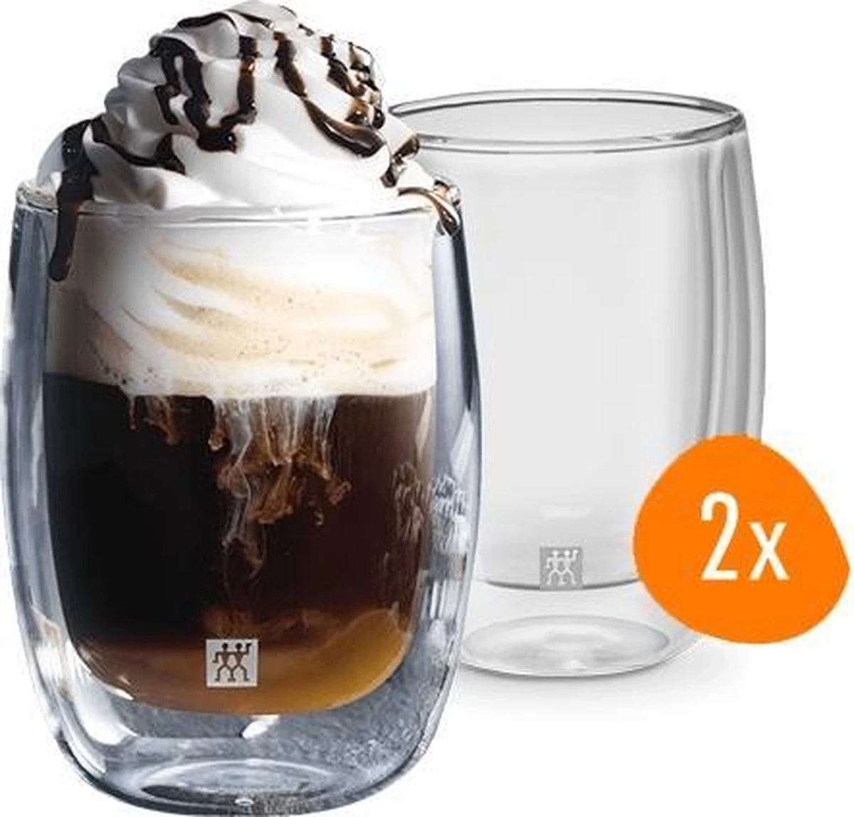 Zwilling Sorrento Dubbelwandig Koffieglas - 200 Ml - 2 Stuks 3 Zwilling Sorrento Dubbelwandig Koffieglas - 200 Ml - 2 Stuks