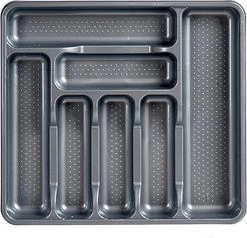 Kunststof Bestekbak/bestekhouder 7-vaks Grijs 42 X 39 Cm - Keukenlade/besteklade Inzetbakken -Kook Verkoop 1200x1157 4