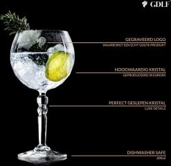 GDLF® Gin Tonic Glazen Set In Een Luxe Geschenkdoos - Incl. Zwarte RVS Maatbeker 30/15ML - Hoogwaardig Loodvrij Kristal - Made In Europe - Cocktail Glazen - 600ML - Cocktail Set - Gin Tonic Geschenkset - Cadeau Voor Man/Vrouw -Kook Verkoop 1200x1163 3