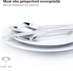 Dymund® 8 Persoons Bestekset - (45-delig) Bestek - Incl. Serveerlepel/Suikerlepel/Serveervork/Botermes - RVS - Zilver -Kook Verkoop 1200x1164 7