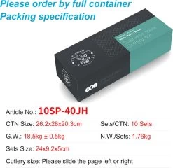 40-delige RVS Snakeskin Bestekset- Geschikt Voor8-personen -trendy Design-goud -Kook Verkoop 1200x1165 8