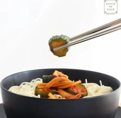 House Of Husk Chopsticks Set - Koreaanse Eetstokjes - Vaatwasserbestendig - RVS - 5 Paar - Duo Tone - Zwart Zilver -Kook Verkoop 1200x1167 2