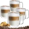 Dubbelwandige Koffieglazen Met Oor - Cappuccino Glazen - Dubbelwandige Theeglazen - 300 ML - 4 Stuks -Kook Verkoop 1200x1169 7