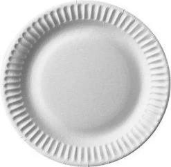 Merkloos 100x Duurzaam Kartonnen Gebaksbordjes 15 Cm - Milieuvriendelijk/composteerbaar - Wegwerp Bordjes