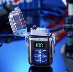 Merkloos Elektrische Plasma Aansteker | USB Oplaadbaar | Wind En Storm Bestendig | Voor Vuurwerk - Pyro Liefhebbers | Zwart