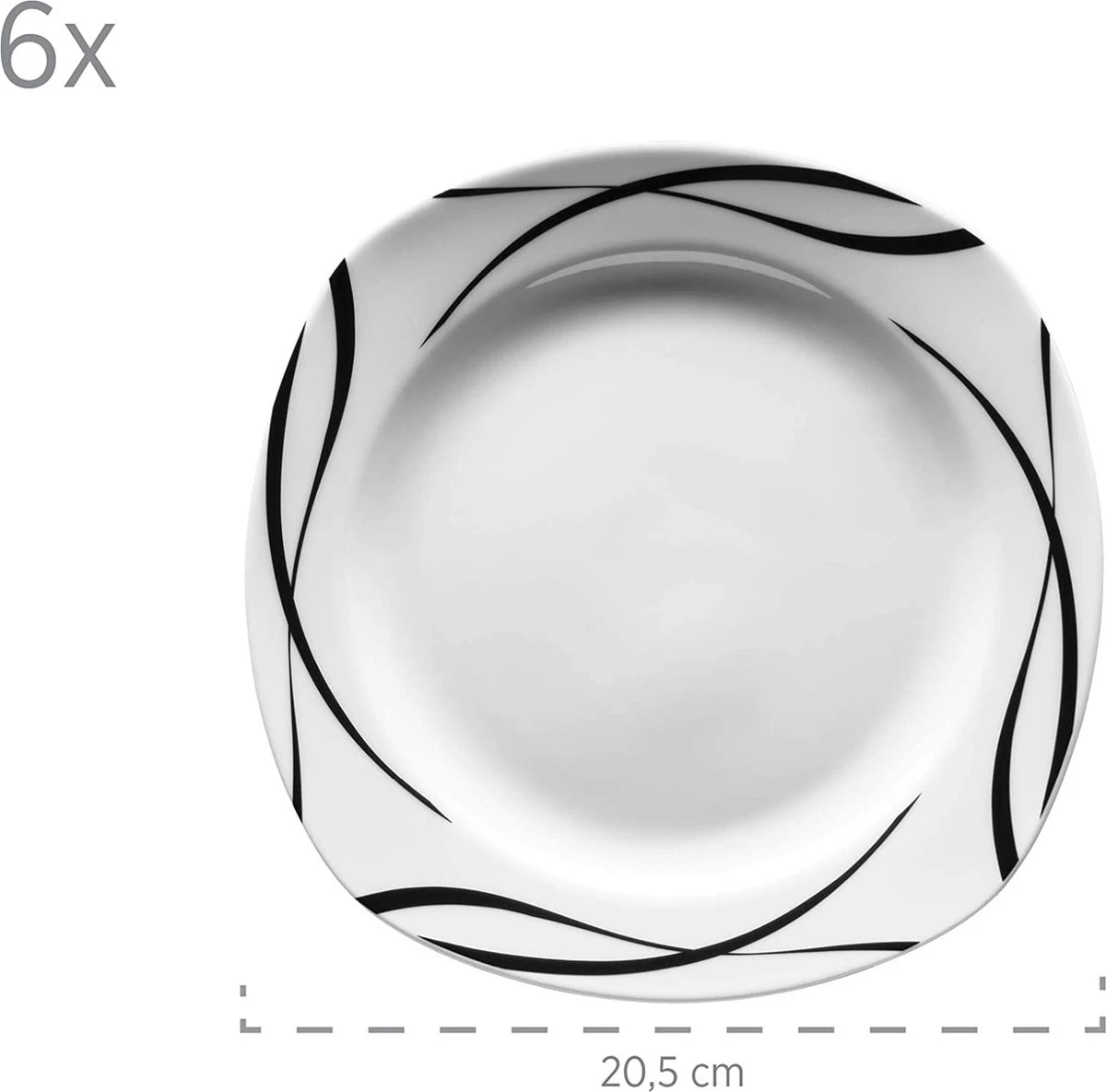 Merkloos 30-delige Combiset Voor 6 Personen 9 Merkloos 30-delige Combiset Voor 6 Personen - Afbeelding 7