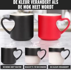 Malinsi Hart Mok - Hitte Kleur Veranderende Glazen - Zwart 330ml - Liefde Mokken - Koffie En Thee Beker - Theeglazen - Koffiebeker - Koffiemok - Hartjes Koffiekopjes - Cadeau Voor Man & Vrouw 12 Malinsi Hart Mok - Hitte Kleur Veranderende Glazen - Zwart 330ml - Liefde Mokken - Koffie En Thee Beker - Theeglazen - Koffiebeker - Koffiemok - Hartjes Koffiekopjes - Cadeau Voor Man & Vrouw -Kook Verkoop 1200x1186 1
