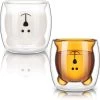 Set Van 2 Beer Design Dubbelwandige Glazen - Dubbelwandige Koffieglazen - Latte Macchiato Koffiemok/Koffiebeker - Double Glass Waterglazen - Theeglazen - Espresso Kopjes - Koffiekop & Koffiemok - Drinkglazen 250ML -Kook Verkoop 1200x1189 11