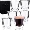 Dubbelwandige ESPRESSO Glazen Van Borosilicaat - Warme En Koude Dranken Kopjes - 70 ML - Set Van 6 -Kook Verkoop 1200x1189 4