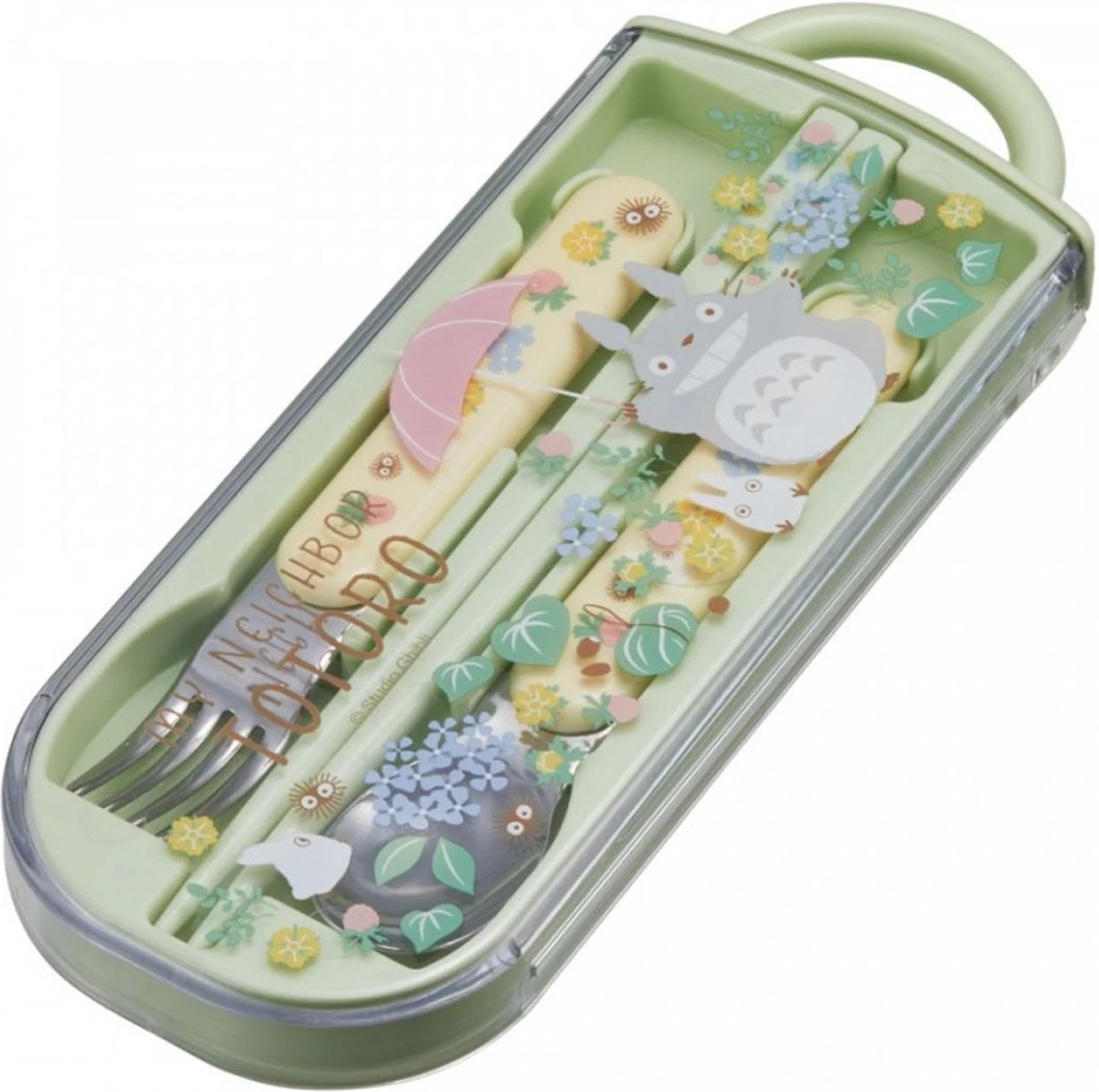 STUDIO GHIBLI - My Neighbor Totoro - Chopstick Spoon And Fork Set 4 STUDIO GHIBLI - My Neighbor Totoro - Chopstick Spoon And Fork Set - Afbeelding 2
