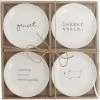 Bord Set Van 4 Stuks ø15cm . Met Tekst Geniet / Lekker/ Vandaag Is Mijn Lievelingsdag /hondje Gusta -Kook Verkoop 1200x1194 10