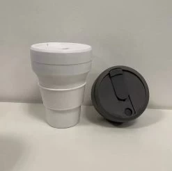 Koffiebeker - Reisbeker - Siliconen Beker - Opvouwbaar - Zwart - Drinkbeker - To Go -Kook Verkoop 1200x1194 2