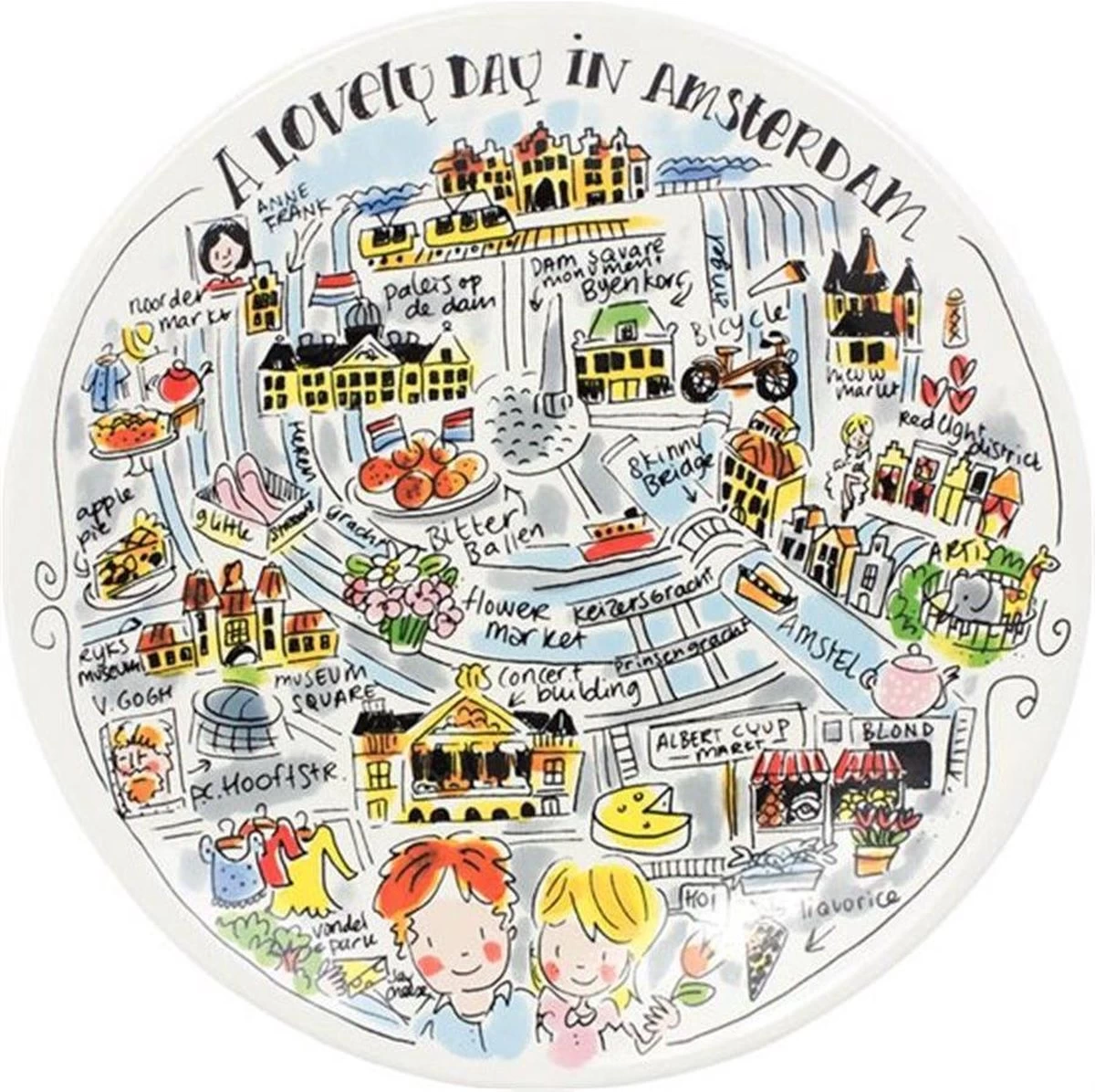 Blond Amsterdam City Amsterdam Ontbijtbord - Ø 22 Cm 3 Blond Amsterdam City Amsterdam Ontbijtbord - Ø 22 Cm