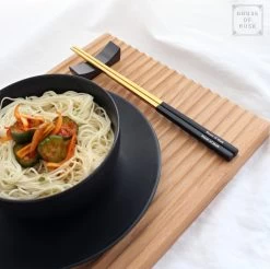 House Of Husk Chopsticks Set - Koreaanse Eetstokjes - Vaatwasserbestendig - RVS - 5 Paar - Duo Tone - Zwart Goud -Kook Verkoop 1200x1196 20