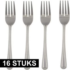 Merkloos 16x Gebaksvorkjes Van Metaal - Vorkjes Voor Gebak/taart - Gebaksvorken/Taartvorkjes -Kook Verkoop 1200x1196 21