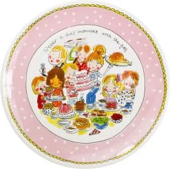 Blond Amsterdam Even Bijkletsen Plat Bord Ø33 Cm - Stip