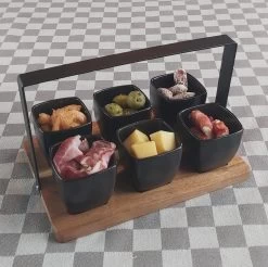 Mica Decorations - Luxe Tapas Set - 6 Zwarte Tapas Schaaltjes Op Houten Tapasplank - Servies - Borrelplank Olijfhout 8 Mica Decorations - Luxe Tapas Set - 6 Zwarte Tapas Schaaltjes Op Houten Tapasplank - Servies - Borrelplank Olijfhout -Kook Verkoop 1200x1197 26