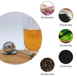 Blended Lifestyle® Theezeef Met Veer - Set Van 2 - Inclusief Lekplaatjes - Geschikt Voor Losse Kruiden -Kook Verkoop 1200x1197 31