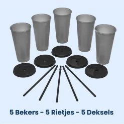 Herbruikbare Bekers Met Rietje En Deksel Van Plastic – Starbucks Design – Drinkbekers Met Rietje – Kleur Veranderende Beker -Kook Verkoop 1200x1198 16