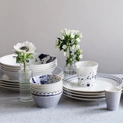 Royal Doulton Pacific - Gebaksbordjes Set - Porselein - Wit / Blauw - ⌀ 16 Cm - 6 Stuks -Kook Verkoop 1200x1200 1002