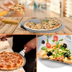 Inpro Pizzaschep RVS - Rond - Voor BBQ En Oven - Pizzaspatel - Taartschep - Houten Handvat - BBQ Gereedschap - Keukengerei - 30 Cm Diameter - Spatel -Kook Verkoop 1200x1200 103