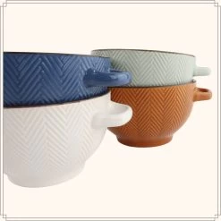 OTIX Soepkommen - Met Oor - Set Van 4 - Verschillende Kleuren - Aardewerk - 680 Ml -Kook Verkoop 1200x1200 1074