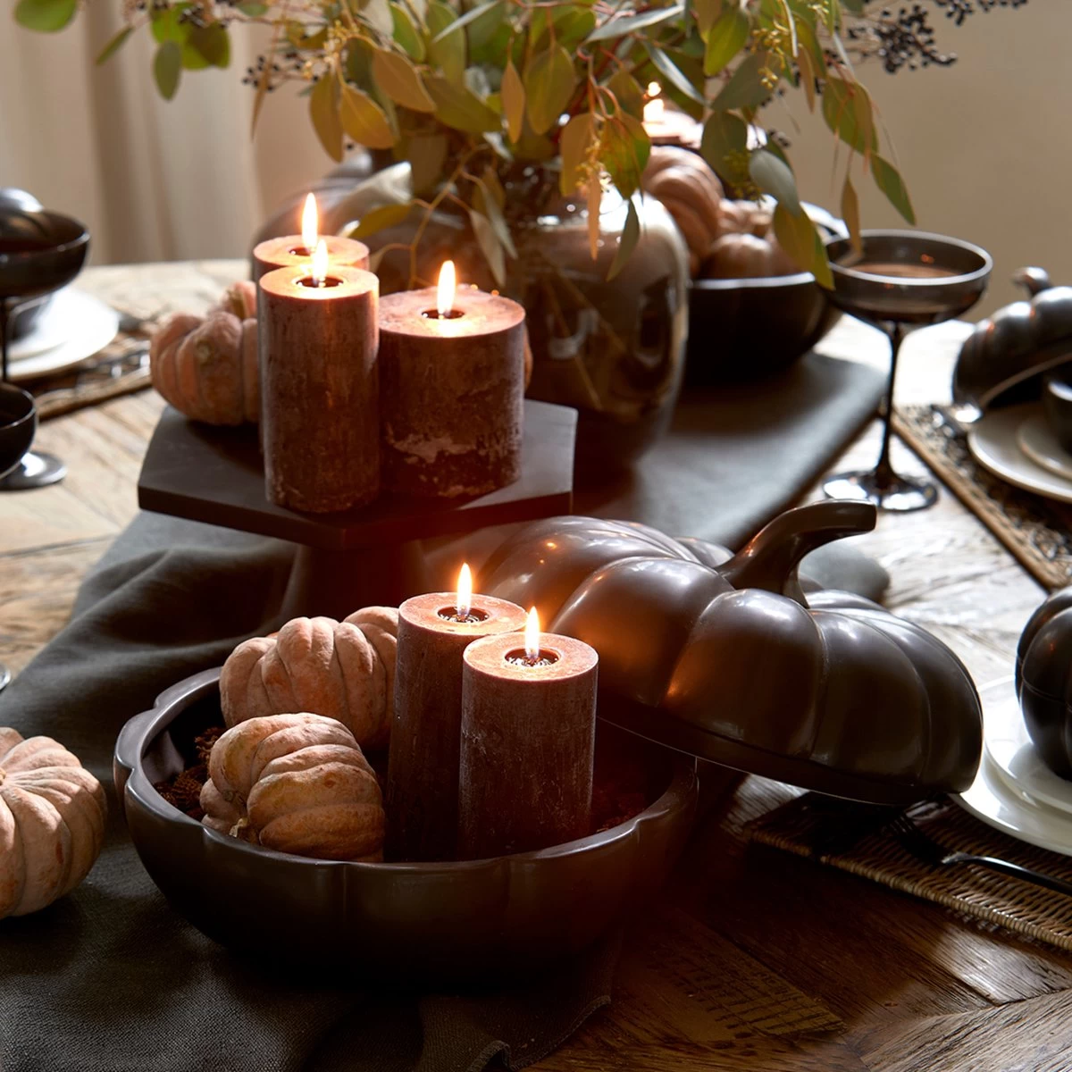 Riviera Maison Voorraadpot Met Deksel - Pumpkin Decoration Bowl - Zwart - Maat XL 8 Riviera Maison Voorraadpot Met Deksel - Pumpkin Decoration Bowl - Zwart - Maat XL - Afbeelding 6