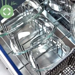 Klarstein Glazen Serveerschaal Met Bamboe Deksel - Afwasmachinebestendig - Veelzijdig Inzetbaar -Kook Verkoop 1200x1200 1125