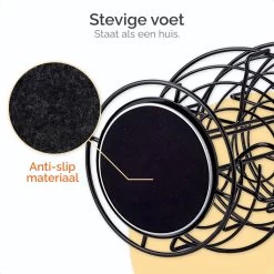 Goliving Eierrek - Eierhouder - Eiermand - Eieren Bewaren - Draaibaar - Ruimtebesparend - RVS - Zwart -Kook Verkoop 1200x1200 1147