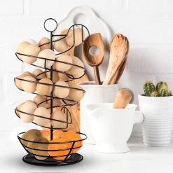 Eiermand – Eierrek – Eierhouder – Eieren – Zwart - Pasen - Tot 40 Eieren - 360° - BAULK® -Kook Verkoop 1200x1200 1178