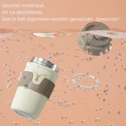 Floraweg Cup - Drinkbeker To GO- Lekvrij Dubbelwandig ,RVS 316, Thermosbeker Koffiebeker- Koffie En Thee - 400ml Zwart -Kook Verkoop 1200x1200 1273