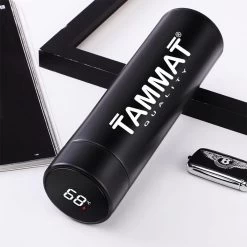 Slimme Thermosfles Met LCD Temperatuur Display - Curver Isolatiefles 0,5 Liter - Dubbelwandige Thermosfles - Thermosbeker - Isoleerfles - Thermoskan - Travel Mug - Bidon Drinkfles - Koffiebeker - Drinkflessen - RVS - Smart Thermos - Metaal