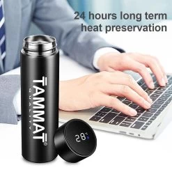 Slimme Thermosfles Met LCD Temperatuur Display - Curver Isolatiefles 0,5 Liter - Dubbelwandige Thermosfles - Thermosbeker - Isoleerfles - Thermoskan - Travel Mug - Bidon Drinkfles - Koffiebeker - Drinkflessen - RVS - Smart Thermos - Metaal -Kook Verkoop 1200x1200 1304