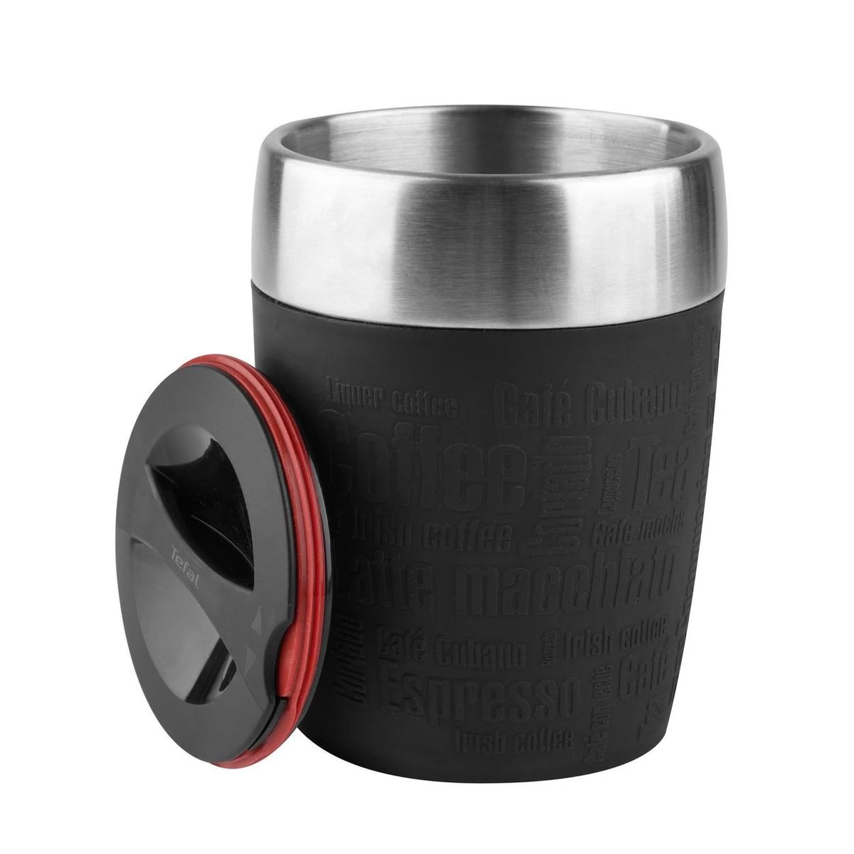 Tefal Travel Mug Thermobeker - 200 Ml - RVS/Zwart 6 Tefal Travel Mug Thermobeker - 200 Ml - RVS/Zwart - Afbeelding 4