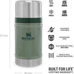 Stanley The Legendary Classic Food Jar 0,7L - Thermosfles - Hammertone Green -Kook Verkoop 1200x1200 1310
