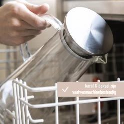 MÊZON® Schenkkan - Glazen Waterkan - Waterkaraf Voor Fruitwater - Multifunctionele Decanteer Karaf - Kan Met Deksel - 1.5L Capaciteit -Kook Verkoop 1200x1200 1332