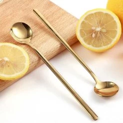 House Of Husk® Lange Theelepels Set - Latte Macchiato Lepels - Koffielepels - Theelepeltjes - RVS - 17cm - 6 Stuks - Goud -Kook Verkoop 1200x1200 1384