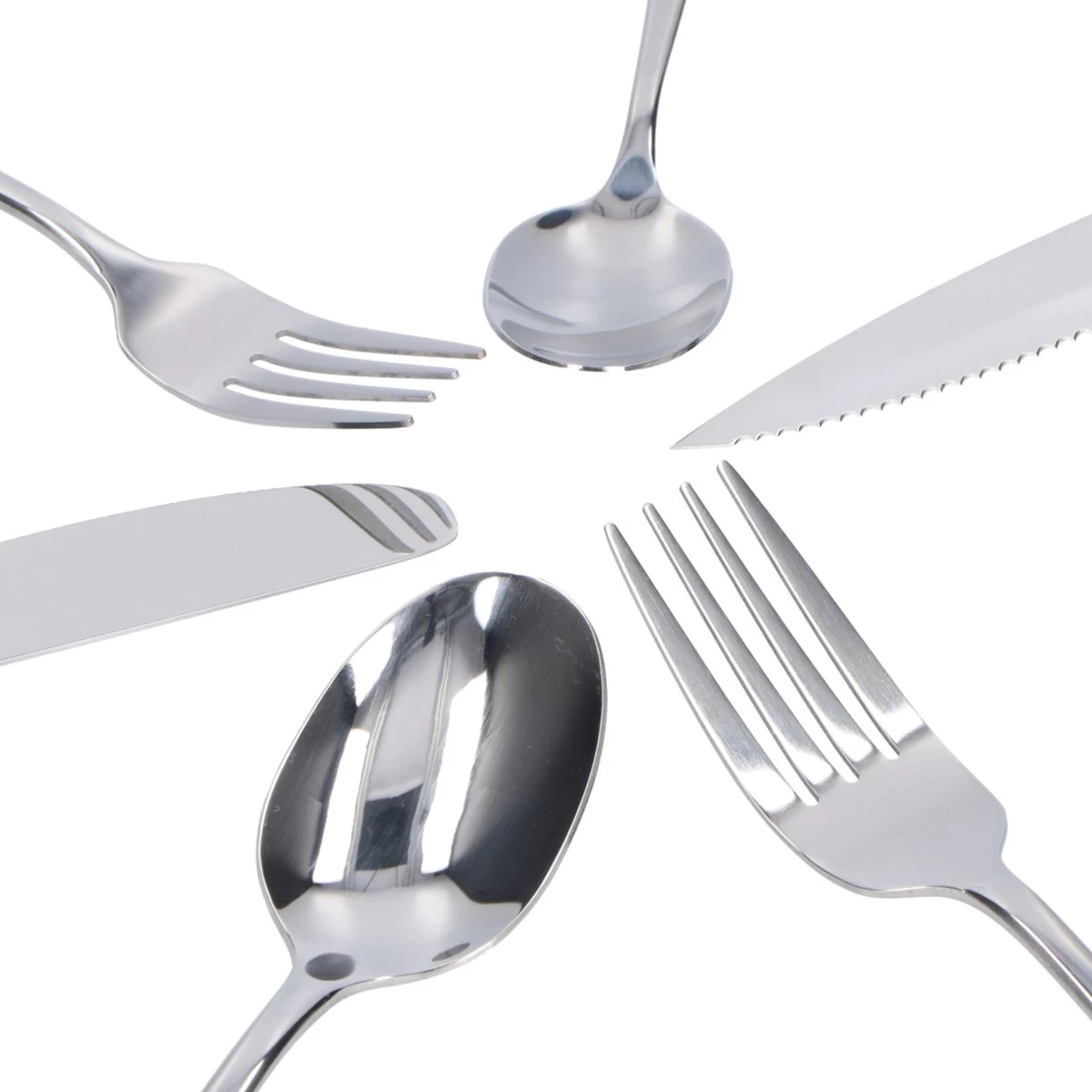 Deleca 8 Persoons Bestekset (48-delig) - Lepels, Messen, Vorken & Steakmessen - Vaatwasserbestendig - Zilver / RVS 10 Deleca 8 Persoons Bestekset (48-delig) - Lepels, Messen, Vorken & Steakmessen - Vaatwasserbestendig - Zilver / RVS - Afbeelding 8