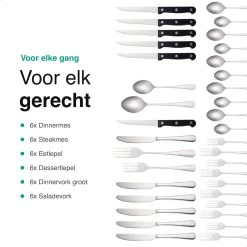 Vivid Green Bestekset (36-delig) - Bestek Set 6 Persoons - Lepels, Messen, Vorken En Steakmessen - Vaatwasserbestendig - RVS 17 Vivid Green Bestekset (36-delig) - Bestek Set 6 Persoons - Lepels, Messen, Vorken En Steakmessen - Vaatwasserbestendig - RVS -Kook Verkoop 1200x1200 1428